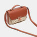 ELLE Monogram Satchel Bag with Adjustable Strap and Magnetic Closure-Women%27s Handbags-thumbnailMobile-2