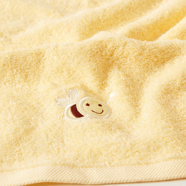 Juniors Embroidered Bee Towel - 30x30 cms