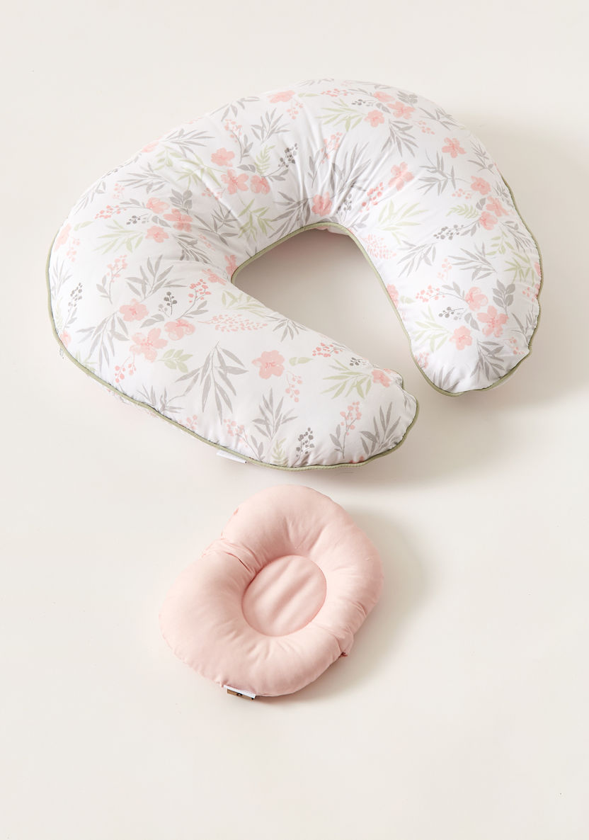 Giggles Floral Print Feeding Pillow-Nursing-image-0