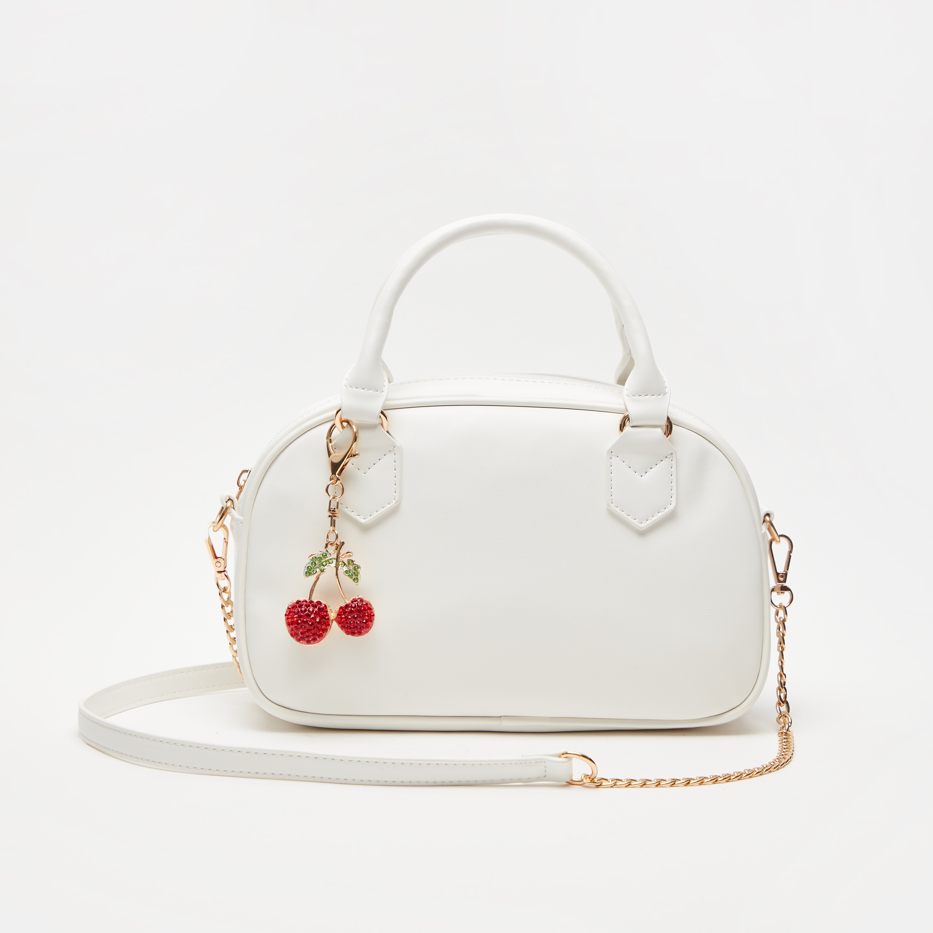 Missy Solid Tote Bag with Detachable Chain Strap and Zip Closure-women-bagsandwallets-handbags-image-1