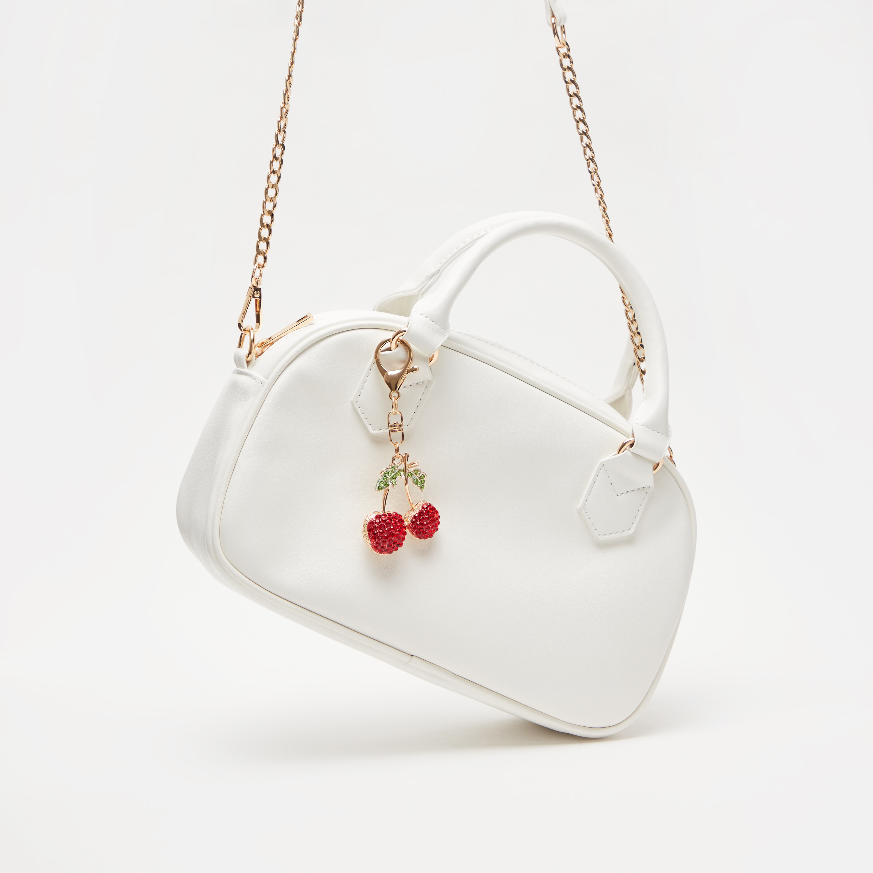 Missy Solid Tote Bag with Detachable Chain Strap and Zip Closure-women-bagsandwallets-handbags-image-2