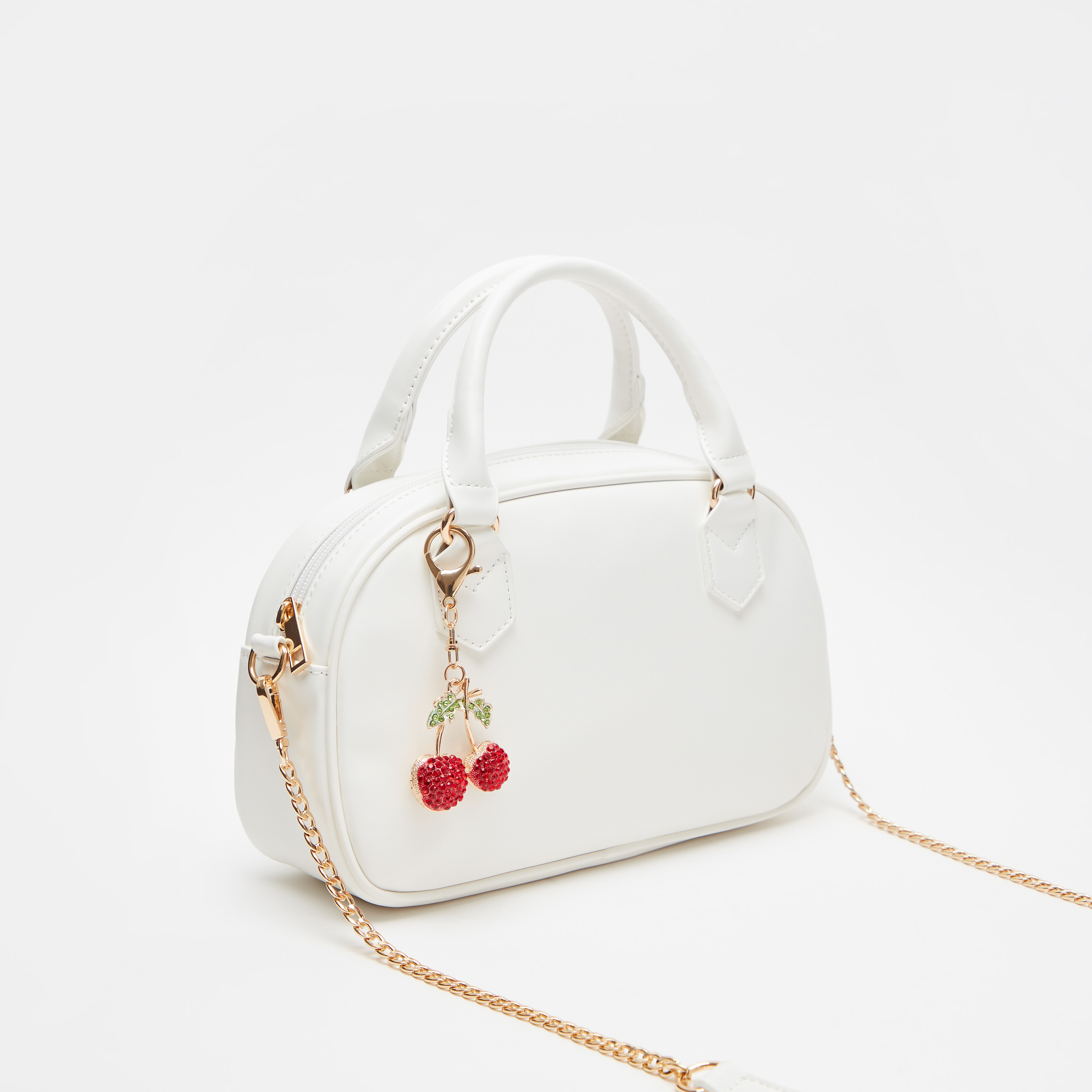 Missy Solid Tote Bag with Detachable Chain Strap and Zip Closure-women-bagsandwallets-handbags-image-4