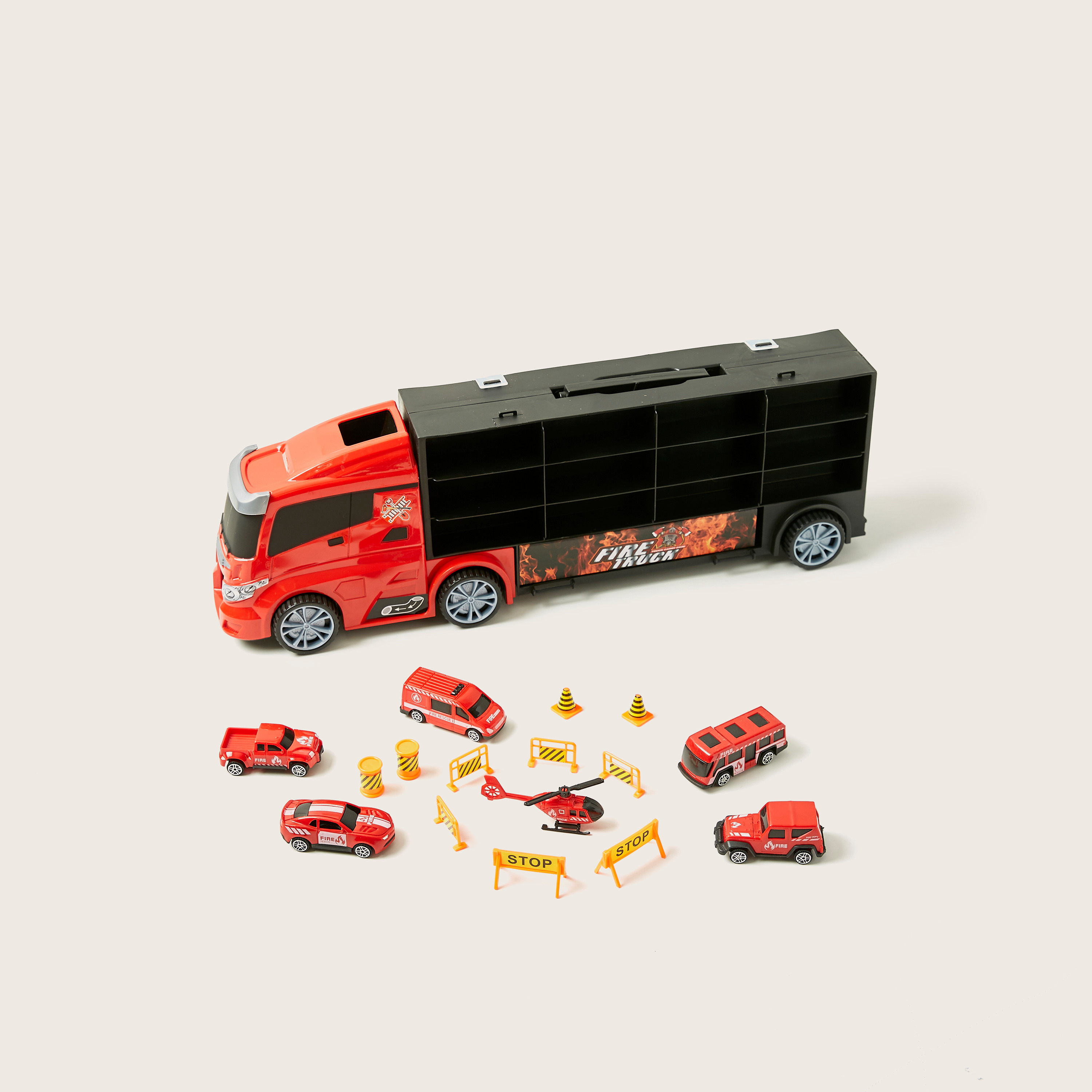 Friction Carrier Fire Truck Playset-toys-playvehicles-utilityvehicles-image-3