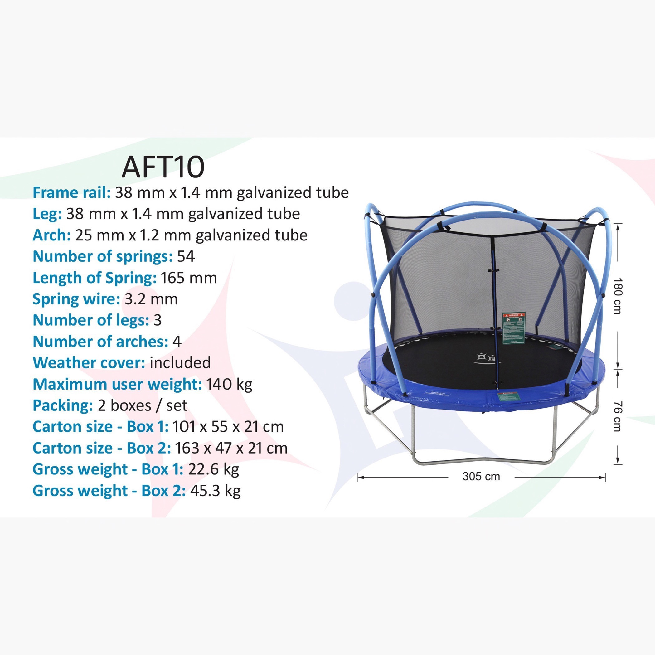 Active Fun Trampoline - 10 feet-toys-outdoor-sports-image-5