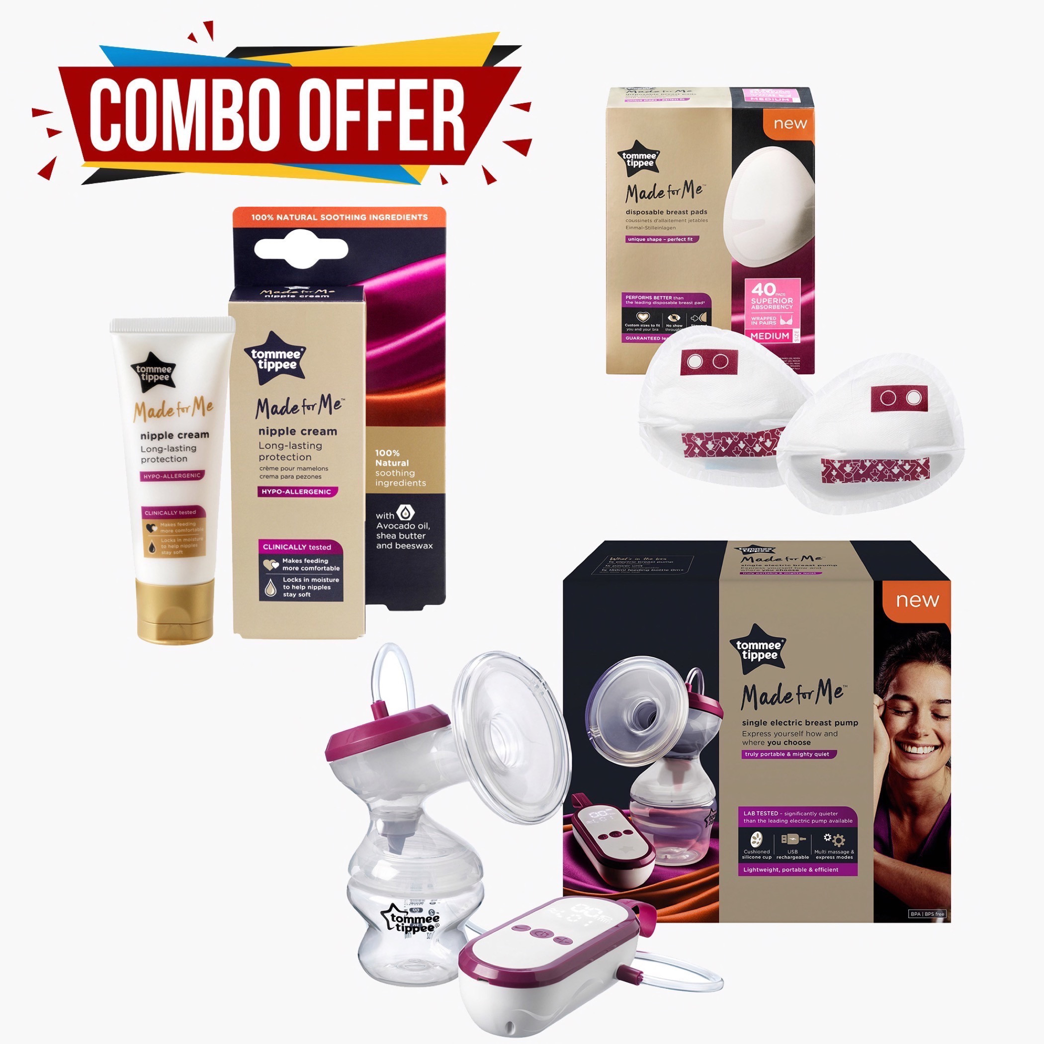Tommee Tippee Electric Breast Pump - Bundle-baby-feeding-breastfeedingandcare-image-1