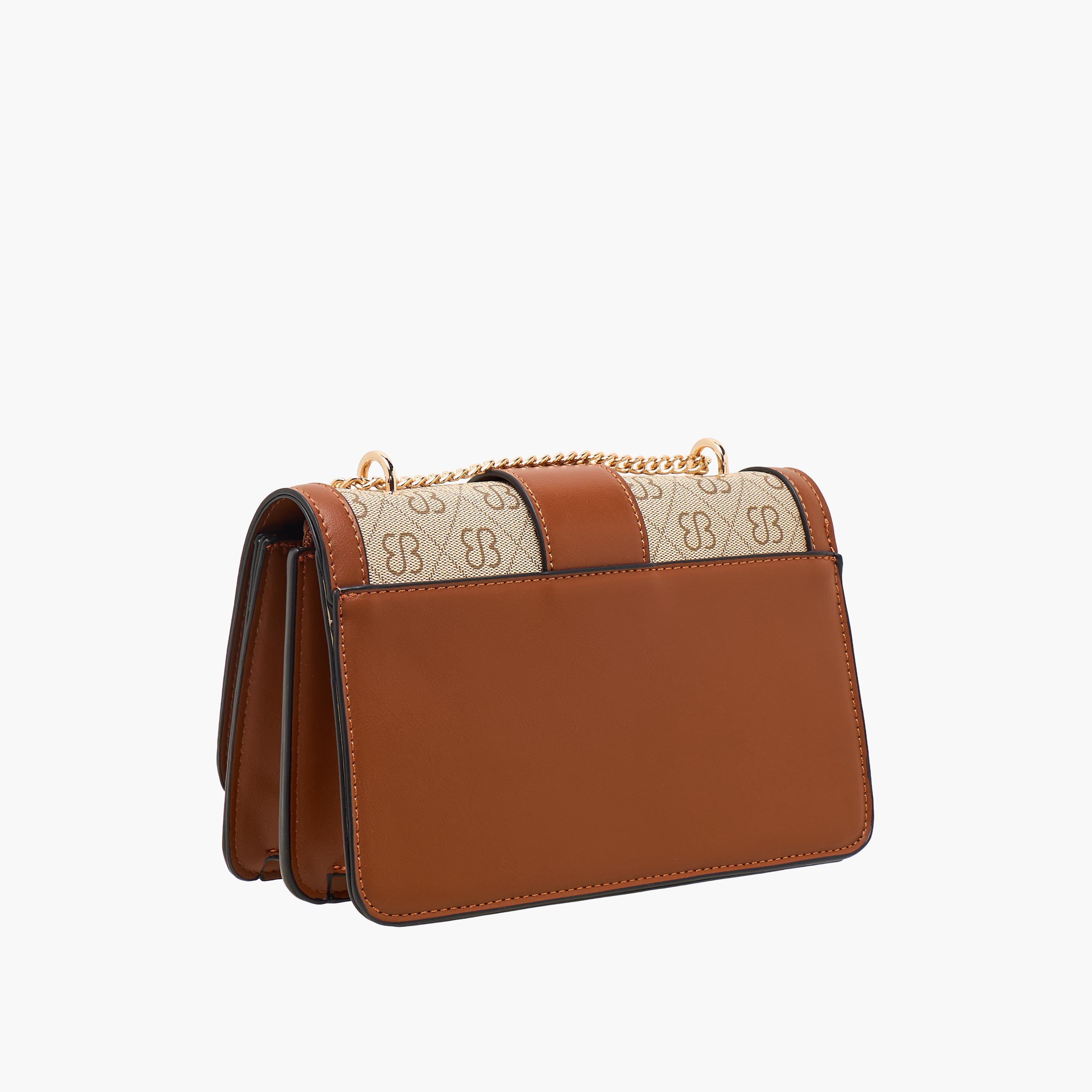 شنطة كروس بودي بطبعات وحزام سلسلة وطية إغلاق من بيسي لندن-women-bagsandwallets-handbags-image-4