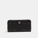 ELLE Textured Zip Around Wallet-Wallets and Clutches-thumbnailMobile-0
