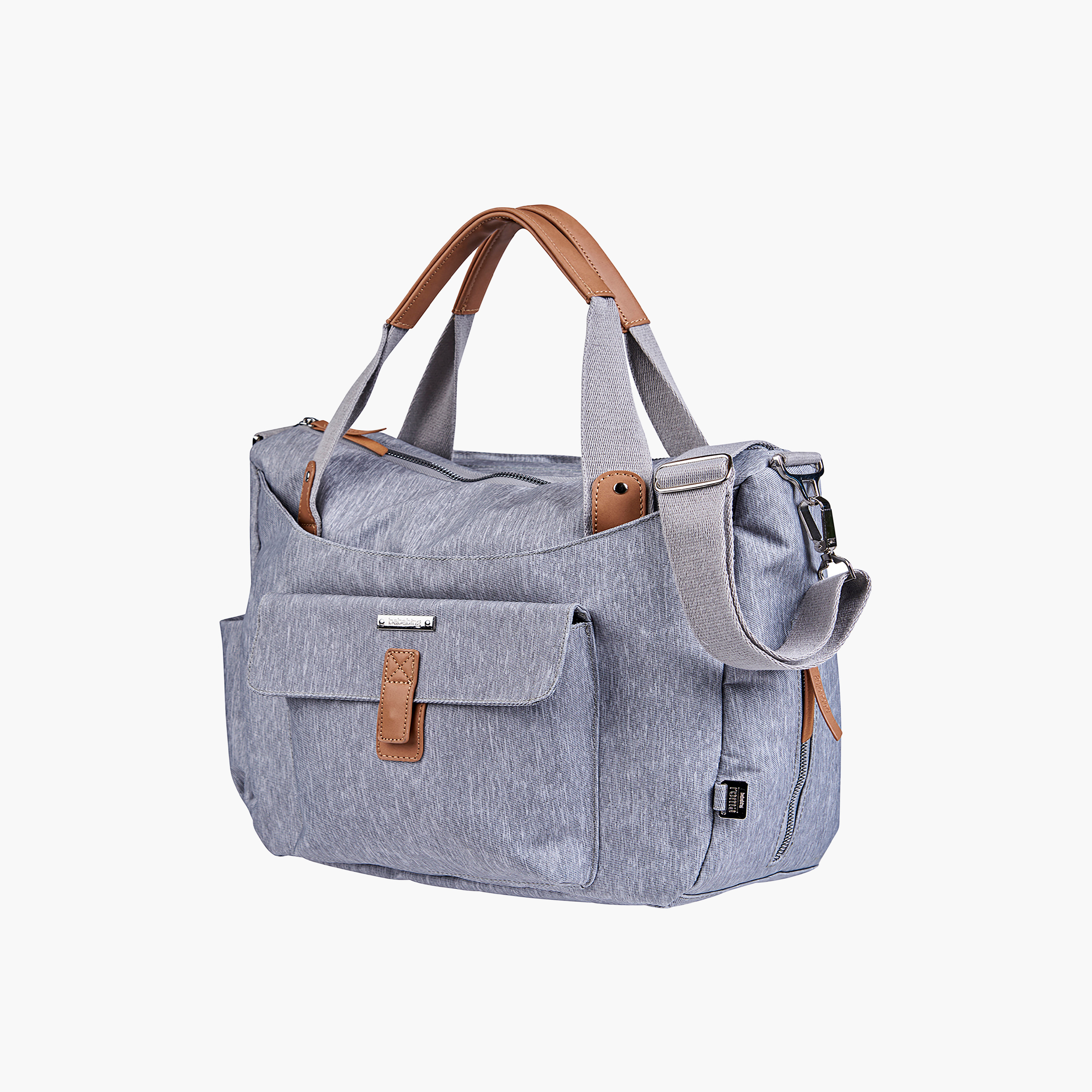 BabaBing! Roma 2 Changing Bag - Grey Marl-baby-diapering-diaperbags-image-2