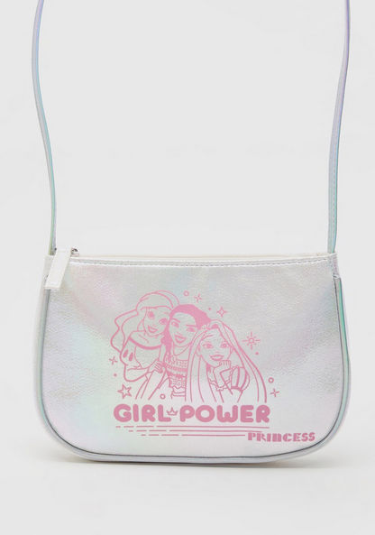 Disney Princess Print Handbag with Zip Closure