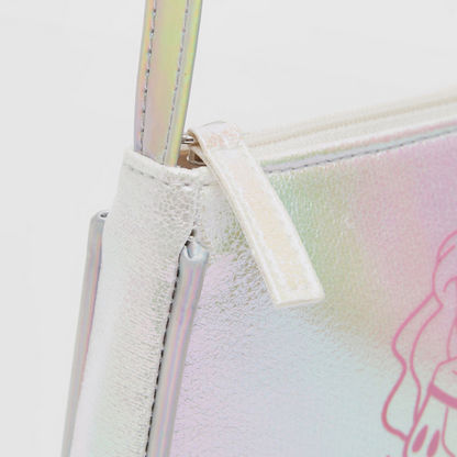 Disney Princess Print Handbag with Zip Closure-Girl%27s Bags-image-1