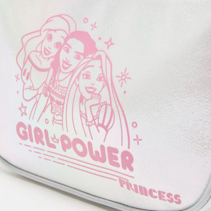 Disney Princess Print Handbag with Zip Closure-Girl%27s Bags-image-2