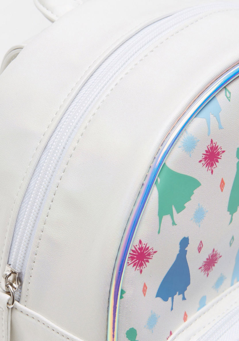 Disney Frozen Print Backpack with Adjustable Straps-Girl%27s Backpacks-image-1