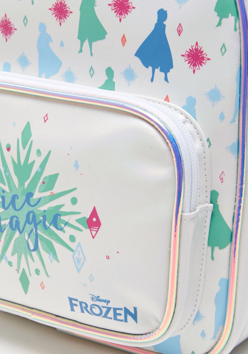 Disney Frozen Print Backpack with Adjustable Straps-Girl%27s Backpacks-image-2