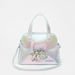 Disney Frozen Print Handbag with Zip Closure and Double Handles-Girl%27s Bags-thumbnailMobile-0