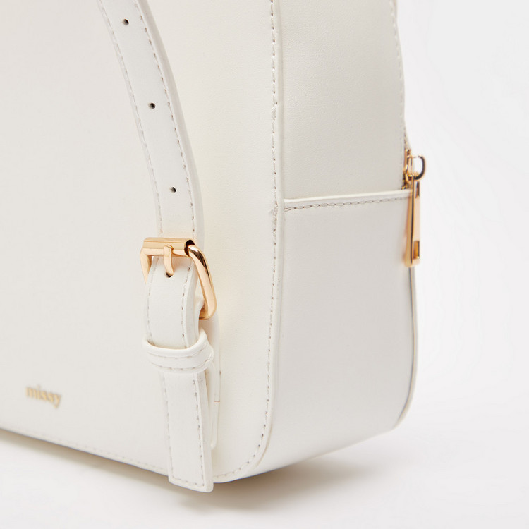 Missy Floral Print Backpack with Adjustable Shoulder Straps
