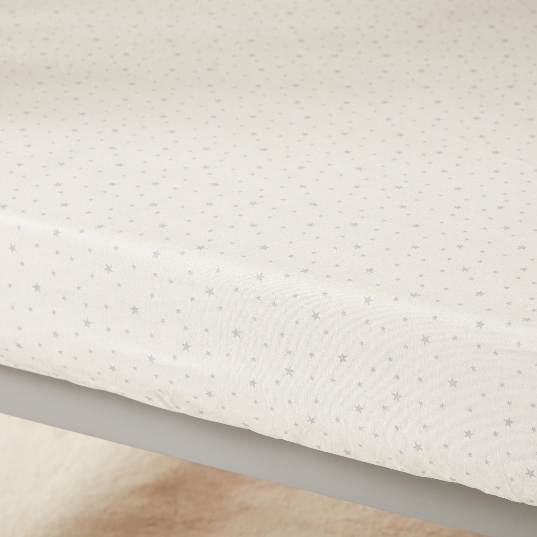 طقم شرشف مهد مطاطي من قطعتين من جونيورز - 130x70x20 سم-baby-nursery-babybedding-image-3