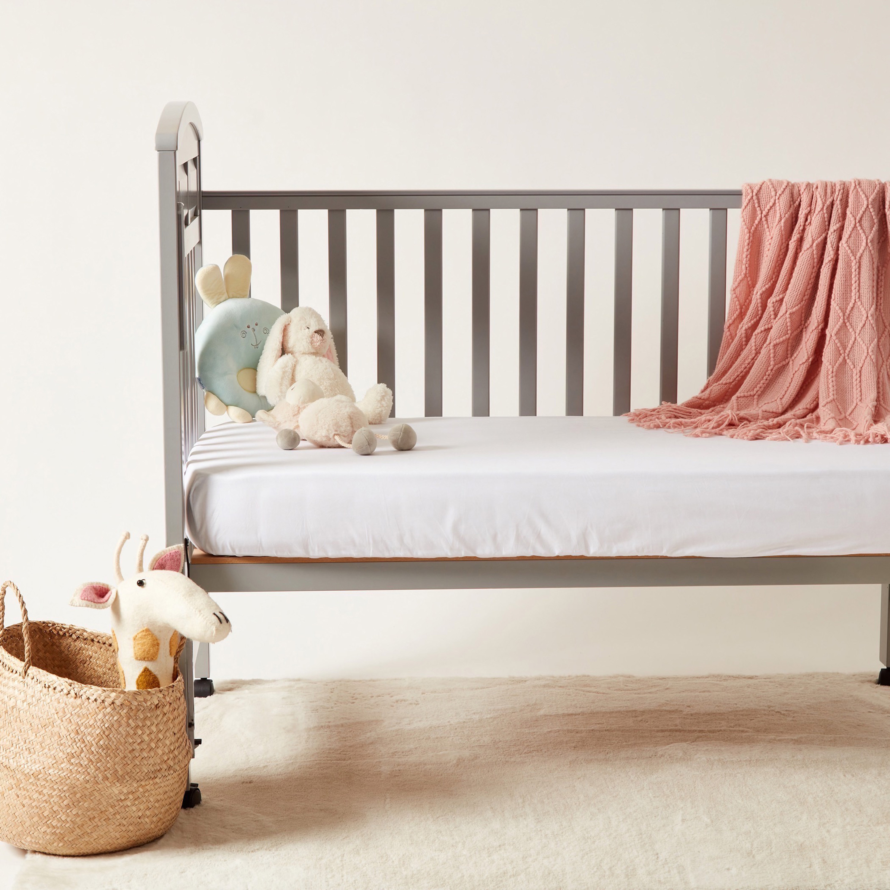 Juniors 2-Piece Crib Fitted Sheet Set - 130x70x20 cms-baby-nursery-babybedding-image-1