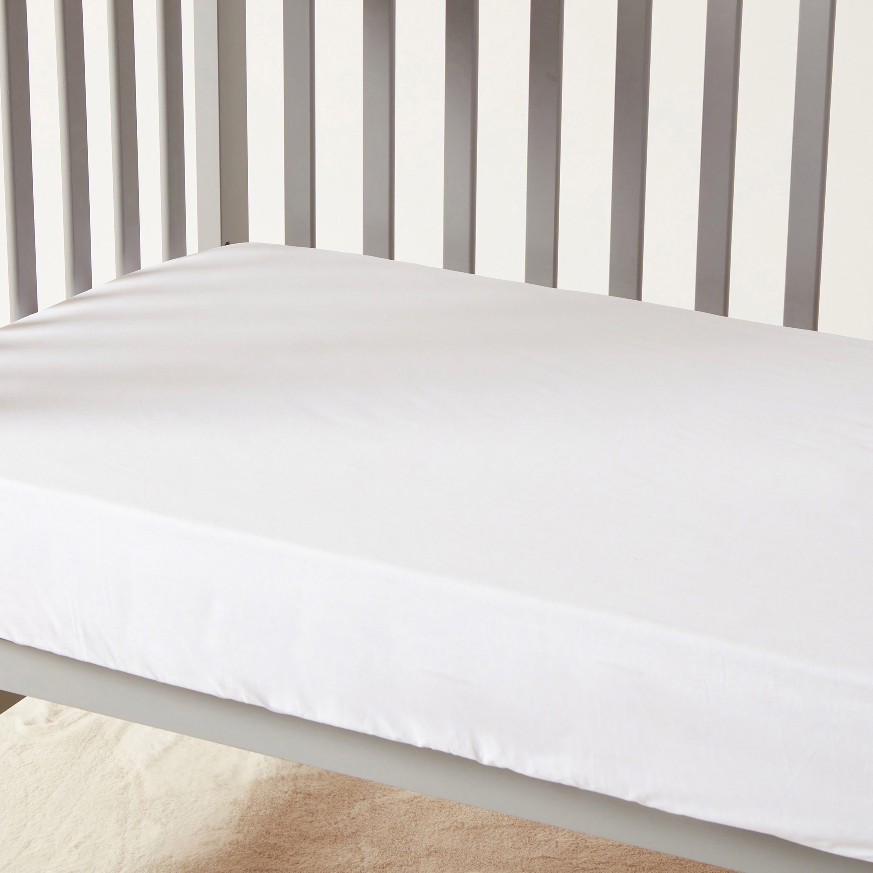Juniors 2-Piece Crib Fitted Sheet Set - 130x70x20 cms-baby-nursery-babybedding-image-2