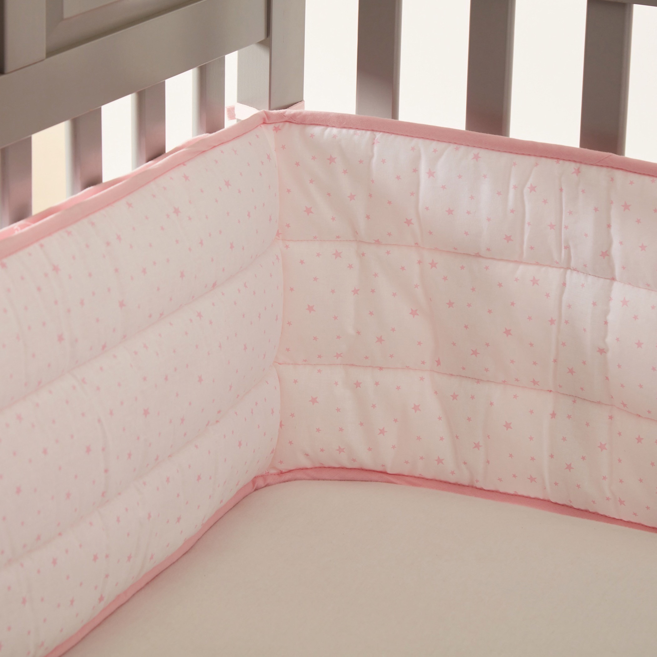 Juniors Star Print Cot Bumper - 390x30 cms-baby-nursery-babybedding-image-2