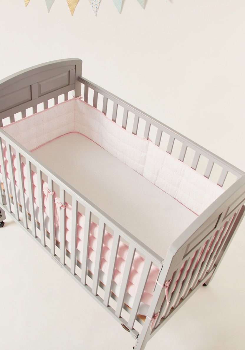 Juniors Star Print Cot Bumper - 390x30 cms-Baby Bedding-image-3