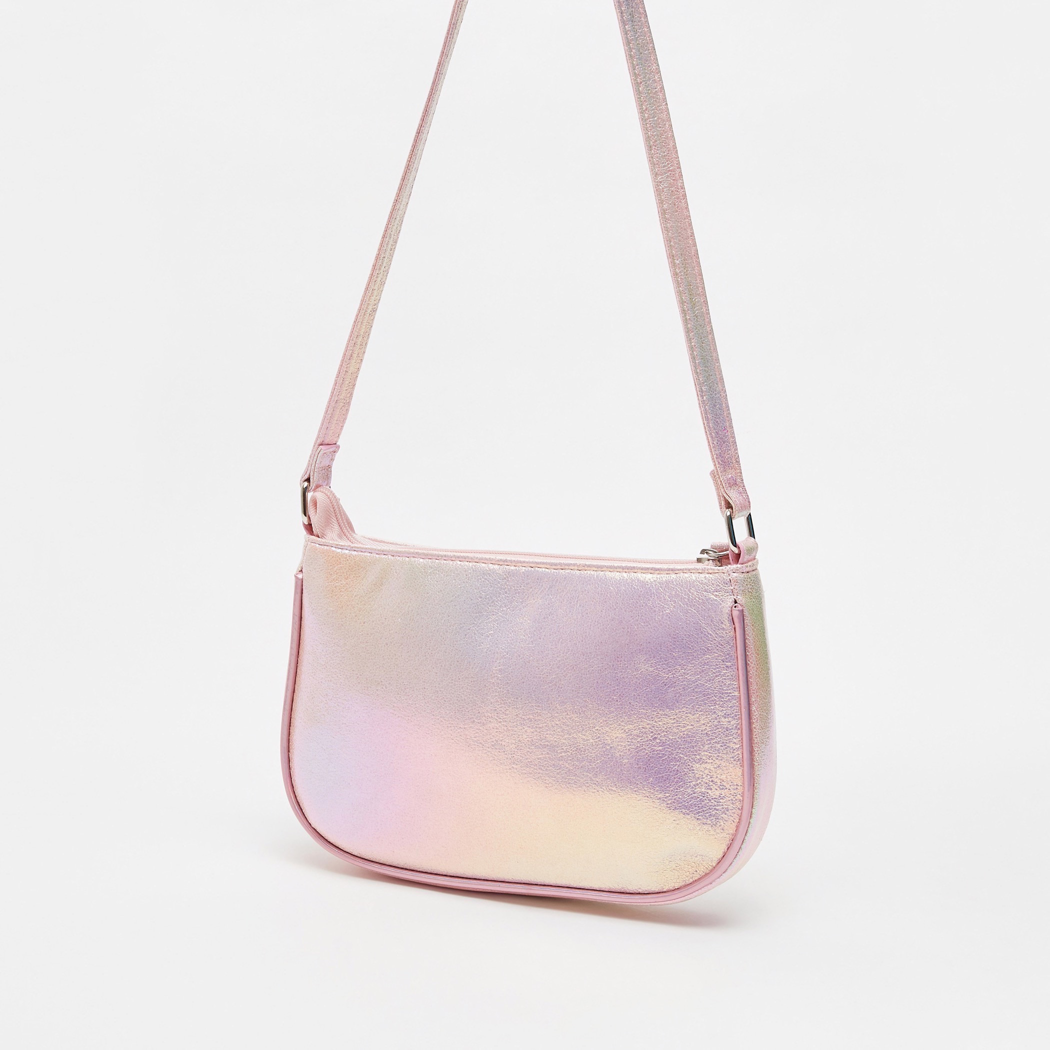 شنطة كروس بودي بطبعات باربي وحزام قابل للتعديل وسحاب إغلاق-girls-accessories-bags-image-4