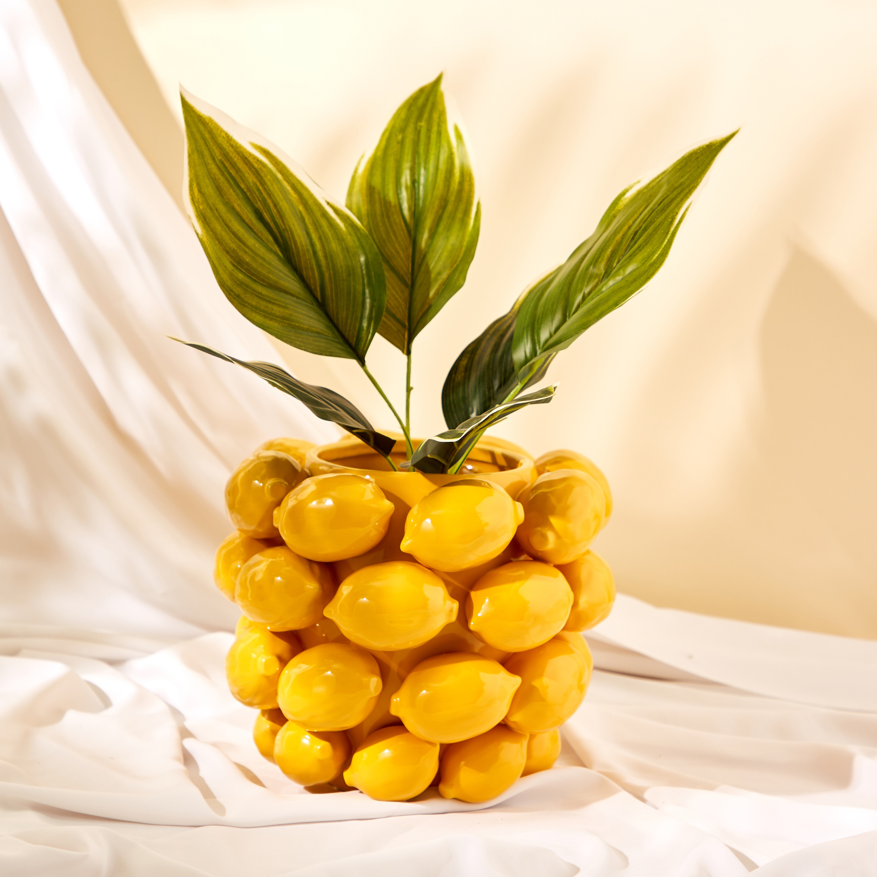 Sicilian Embellished Planter - 21 cms-household-decor-decorativeobjectsandsculptures-image-1
