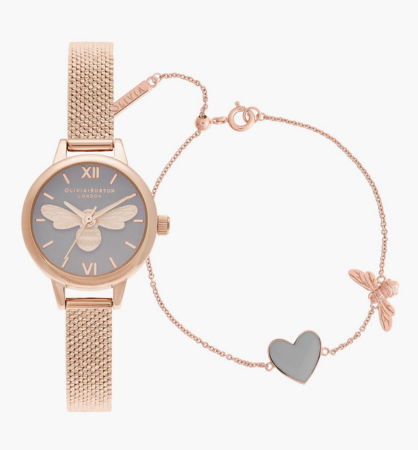 Shop Olivia Burton Women's Rose Gold Rose Gold Stainless Steel