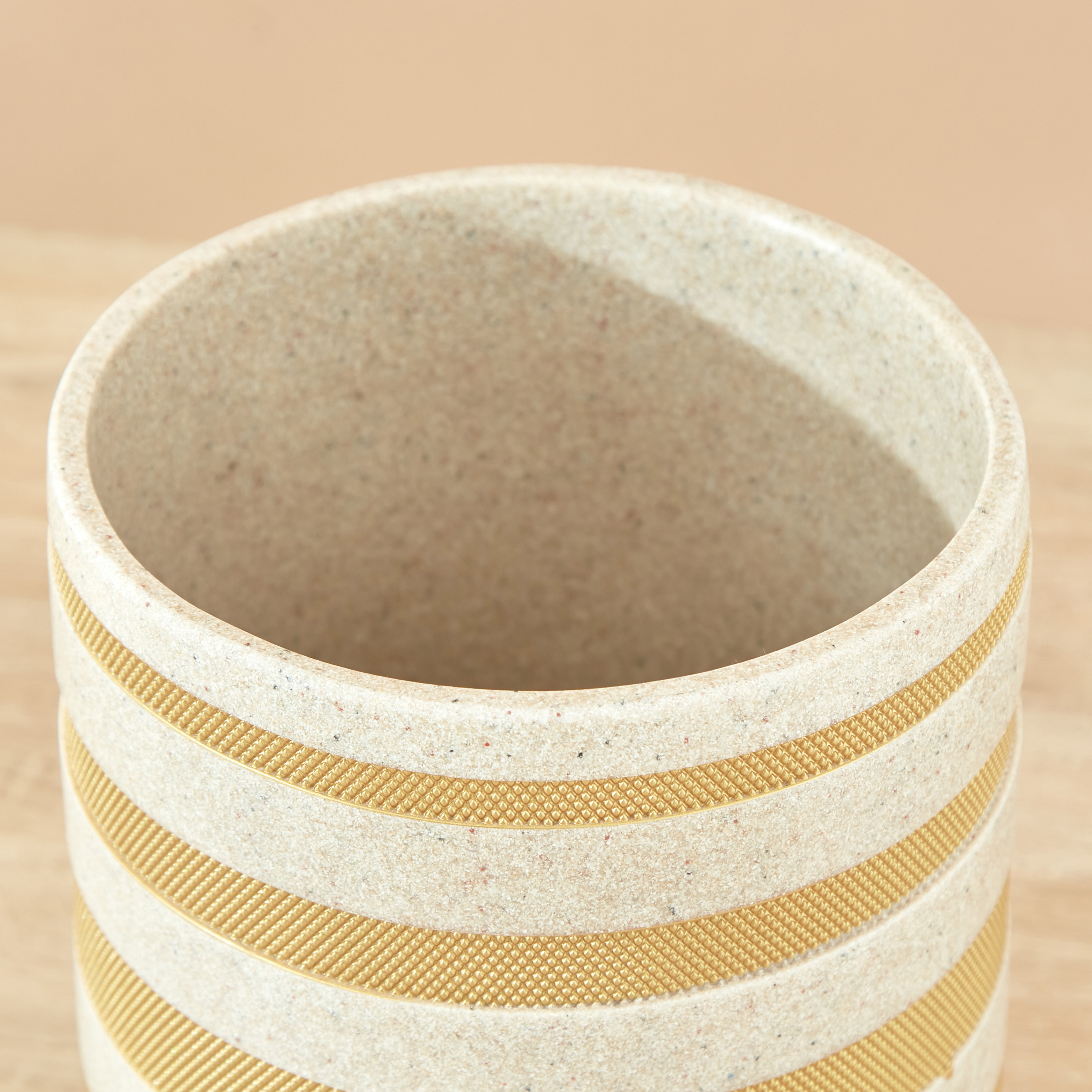Streaks Embellished Waste Bin - 21x26 cms-household-bathandlaundry-wastebinsandaccessories-image-4