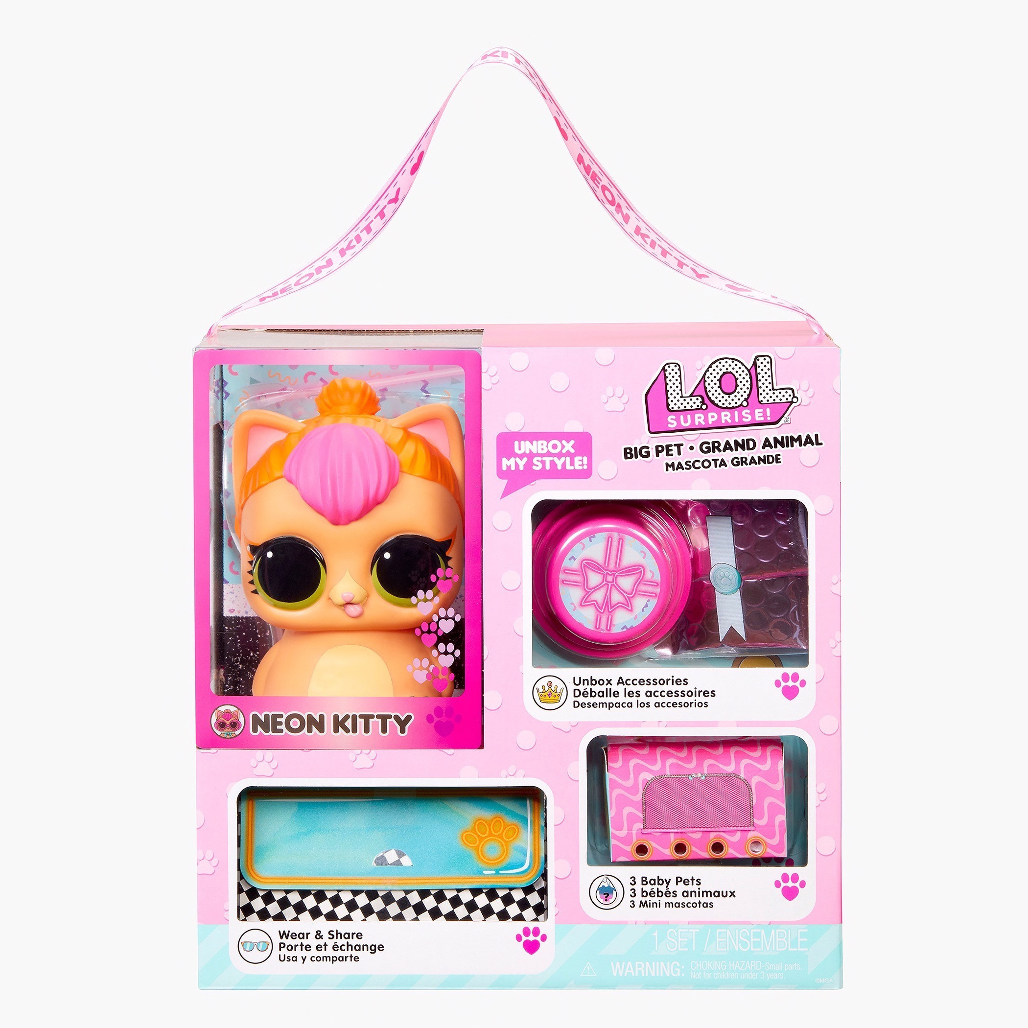 Buy L.O.L. Surprise Big Pets Neon Kitty Playset for Babies Online in Bahrain Centrepoint