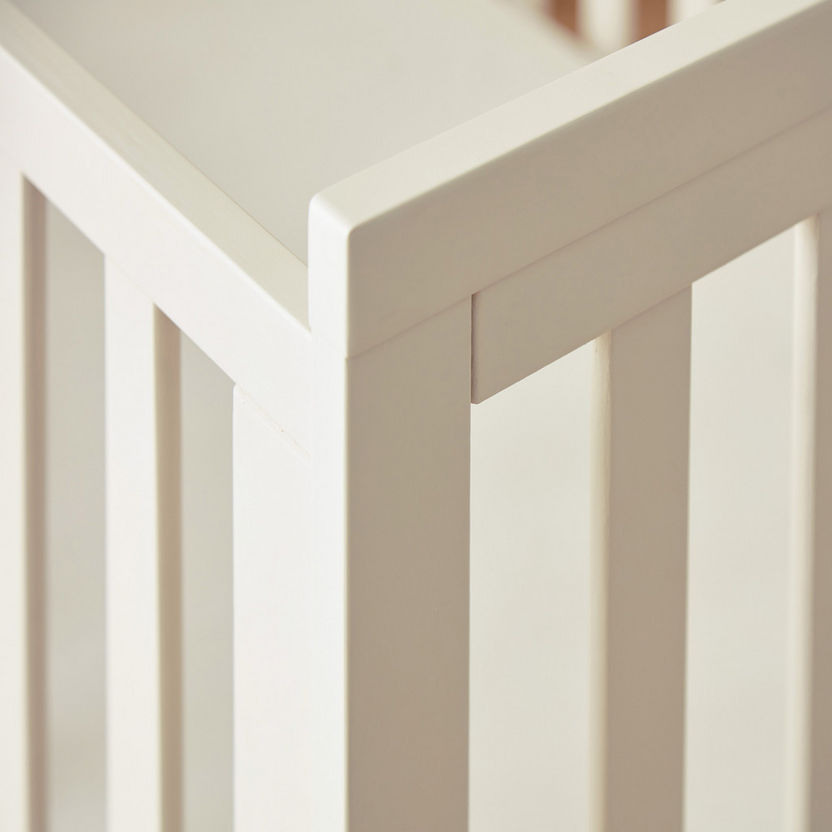 Oliver Off White Wooden Crib with Three Adjustable Heights (Up to 3 years)-Baby Cribs-image-2