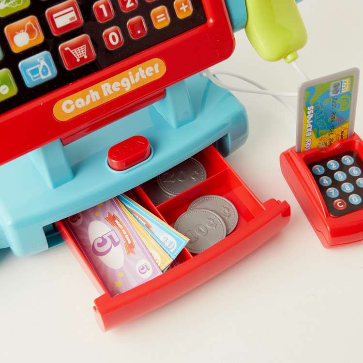 Playgo 34-Piece Touch and Count Supermarket Till Playset