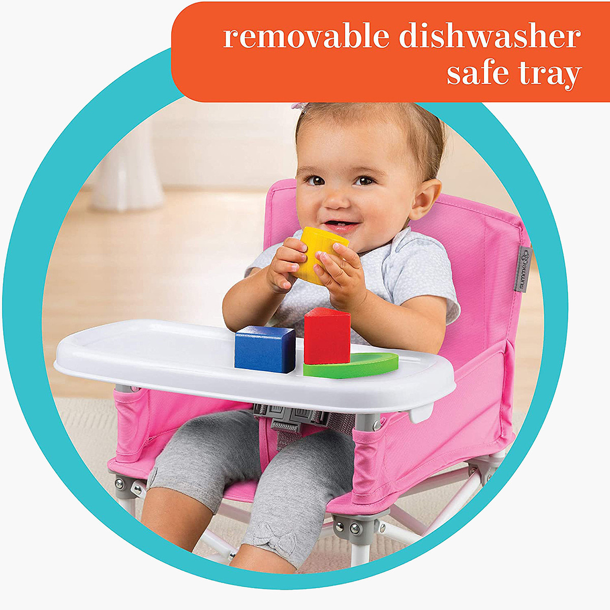 مقعد أطفال داعم قابل للنقل من سمر إنفانت-baby-feeding-highchairsandboosters-image-4