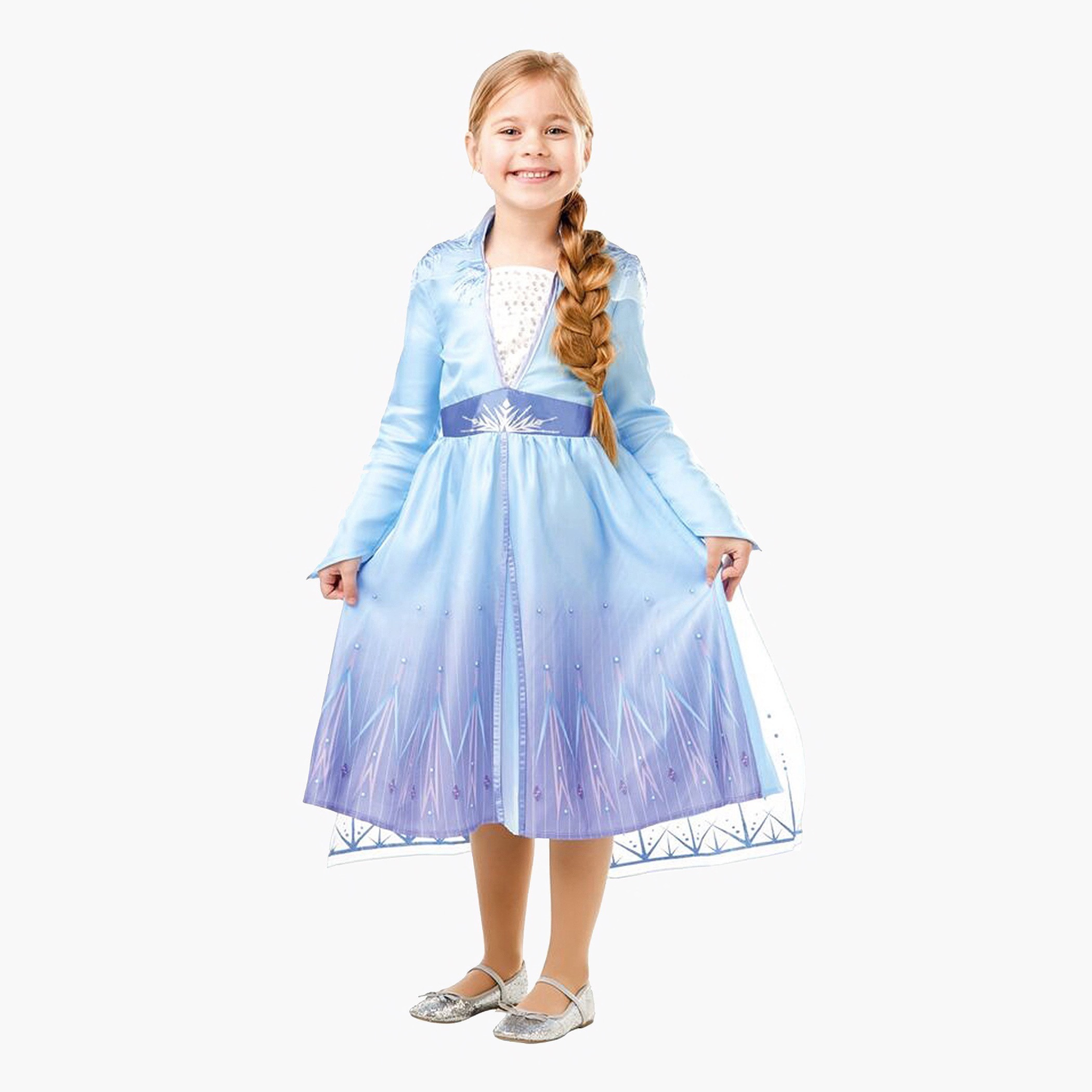 Elsa Frozen Costume Aurora Princess Dress Girls Birthday Party Wand Tiara  Bows | eBay