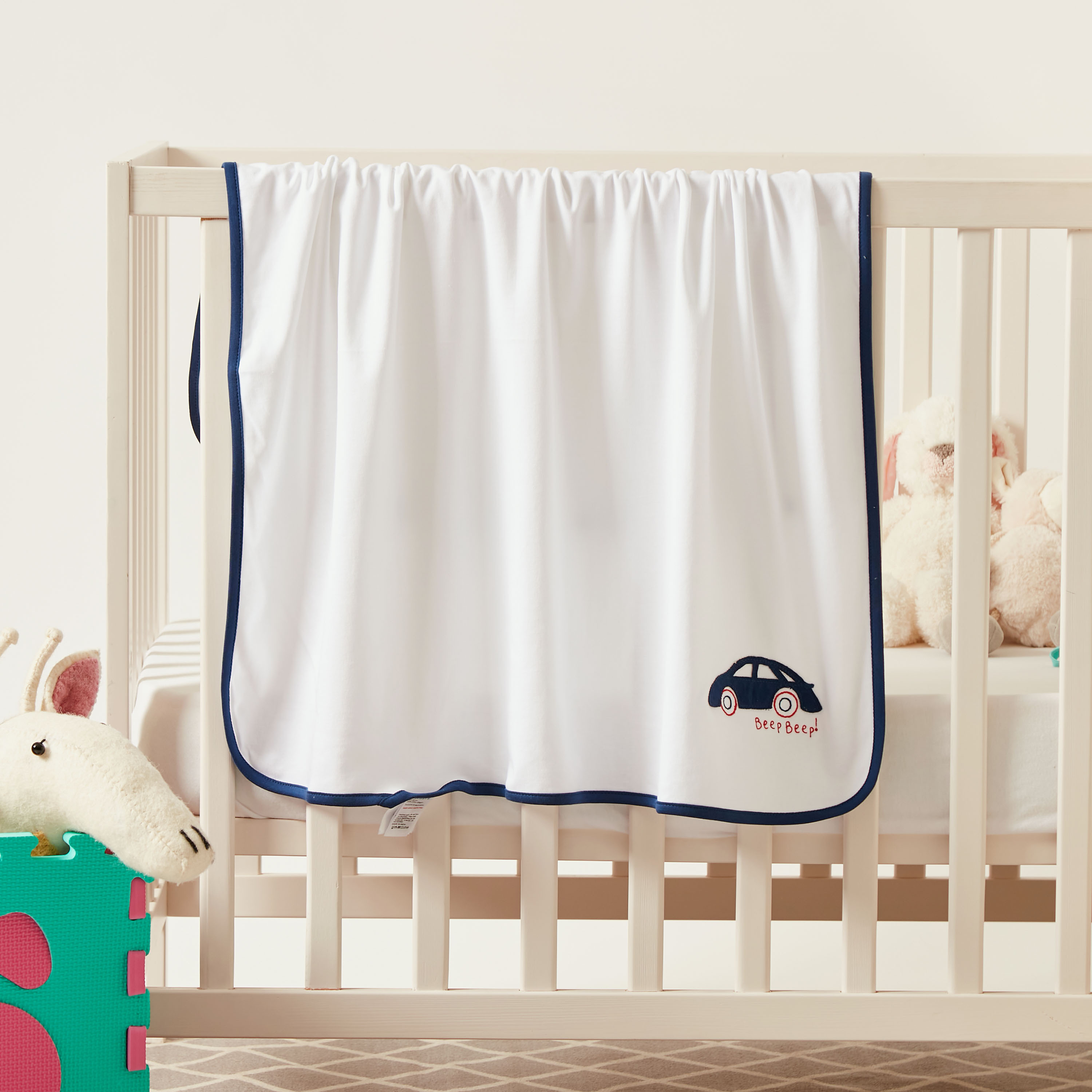 Juniors Printed Receiving Blanket - 80x80 cms-baby-nursery-blanketsandswaddles-blanketsandquilts-image-1