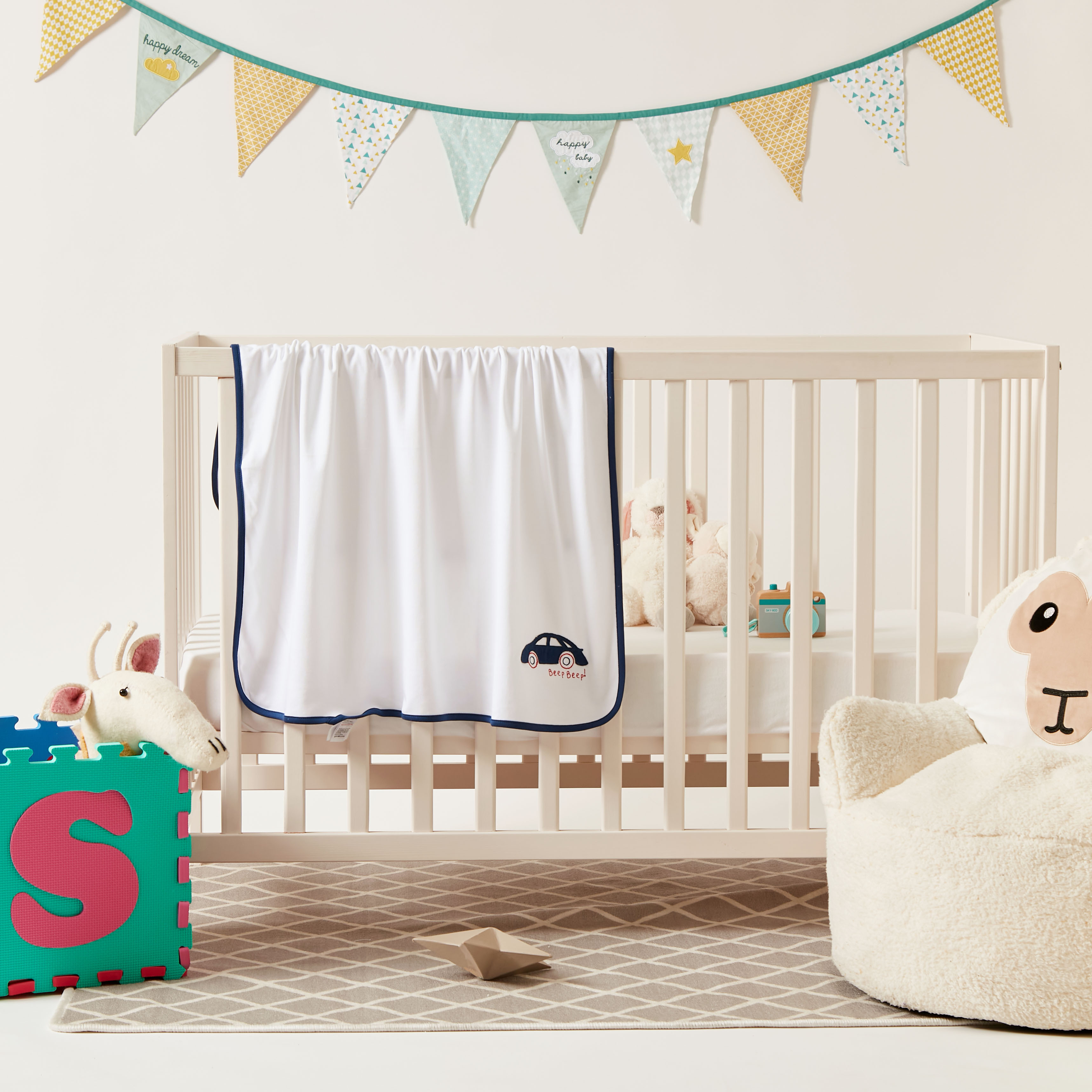 Juniors Printed Receiving Blanket - 80x80 cms-baby-nursery-blanketsandswaddles-blanketsandquilts-image-4