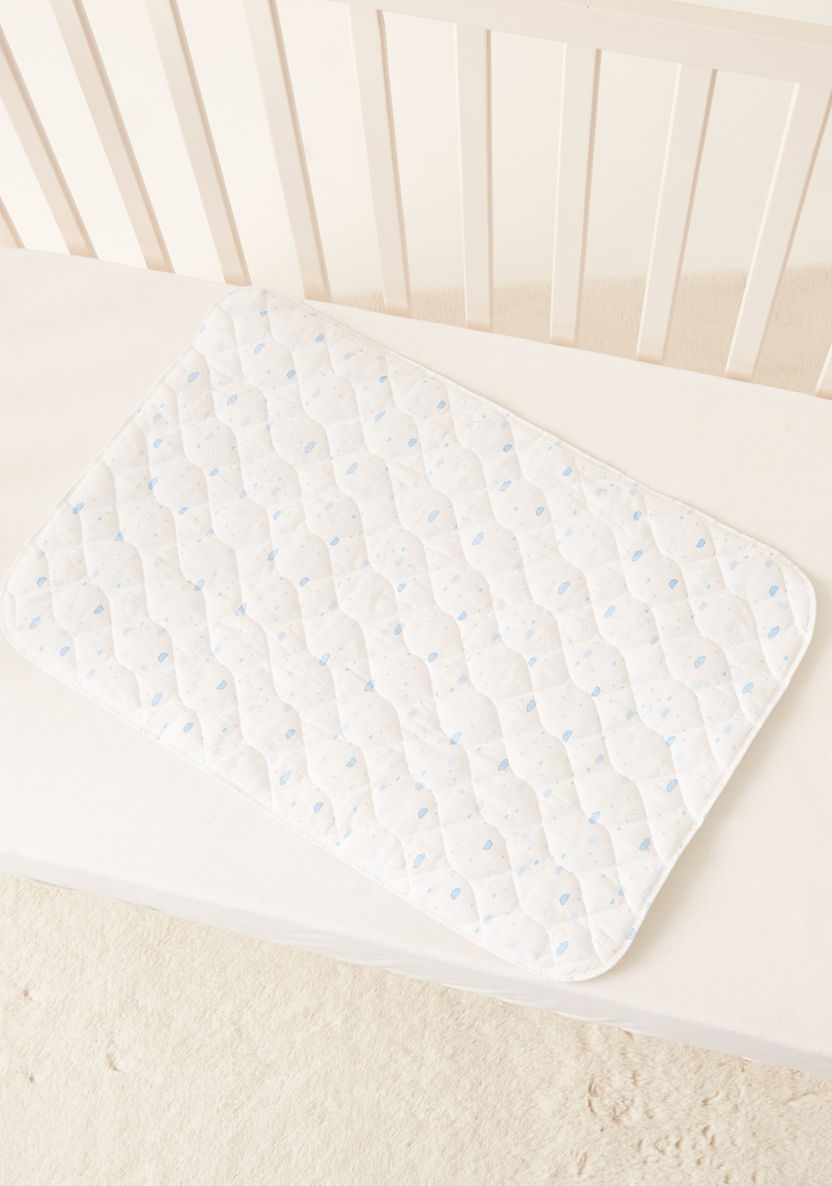 Juniors Cloud Print Changing Mat - 68x45 cms-Changing Mats and Covers-image-1