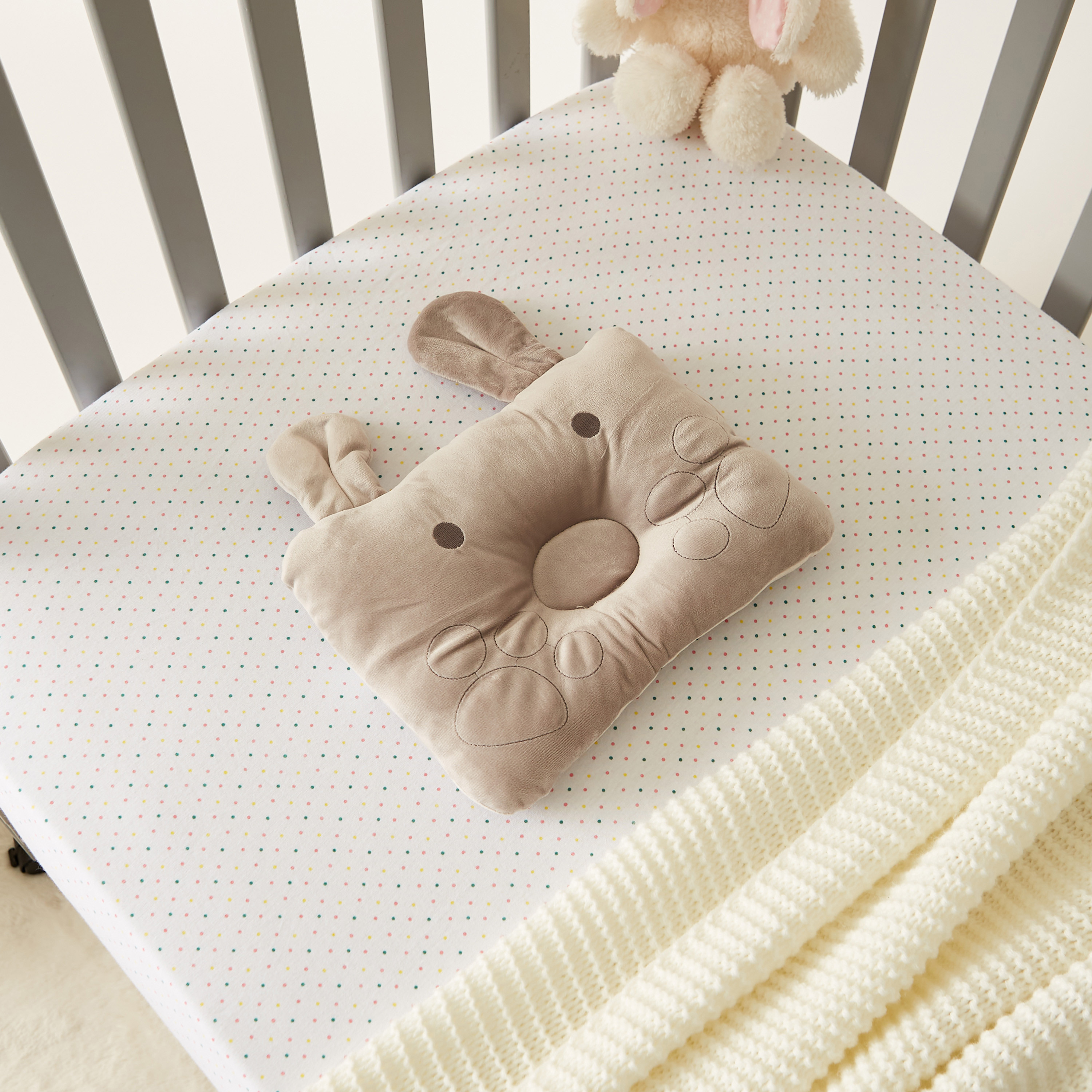 Juniors Bunny Patterned Pillow-baby-nursery-babybedding-image-1