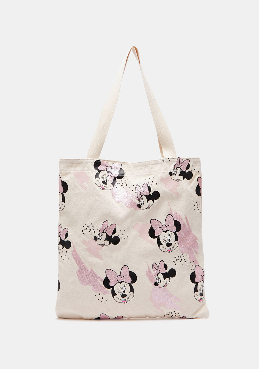 Minnie Mouse Print Shopper Bag with Double Handle-Women%27s Handbags-image-0