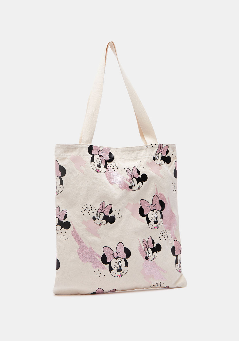 Minnie Mouse Print Shopper Bag with Double Handle-Women%27s Handbags-image-1
