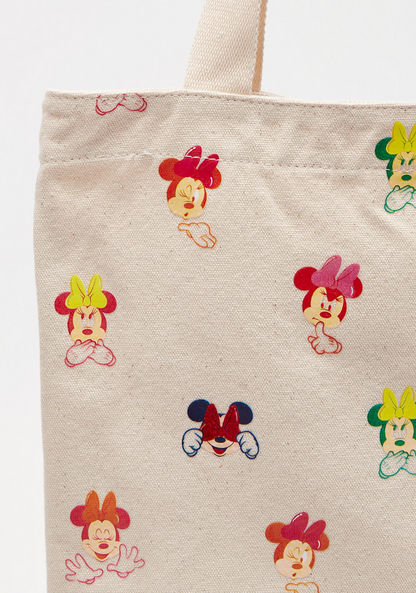 Minny Mouse Print Shopper Bag with Double Handle