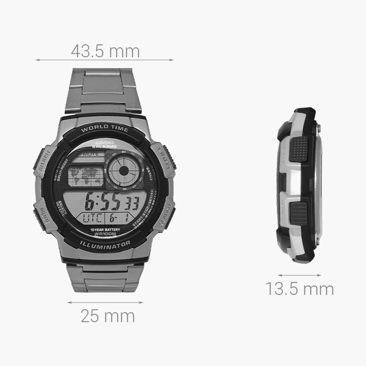 AE-1000WD-1AVDF- راقب حزام ستانليس ستيل رقميّة بني ملك الرجال كاسيو-men-watchesandjewellery-watches-image-3