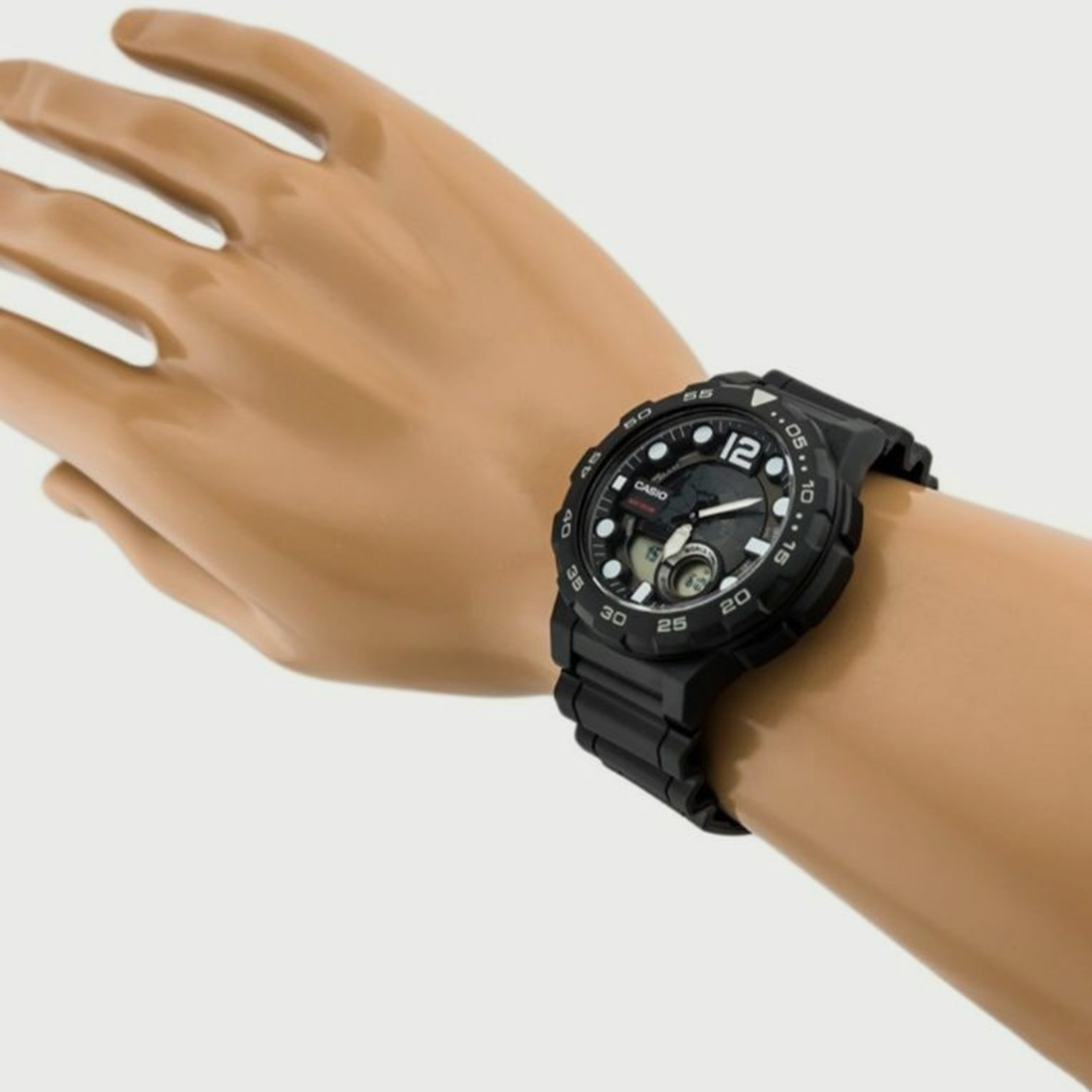 AEQ-100W-1AVDF- راقب حزام راتنج تناظرية/ رقمية أسود ملك الرجال كاسيو-men-watchesandjewellery-watches-image-4