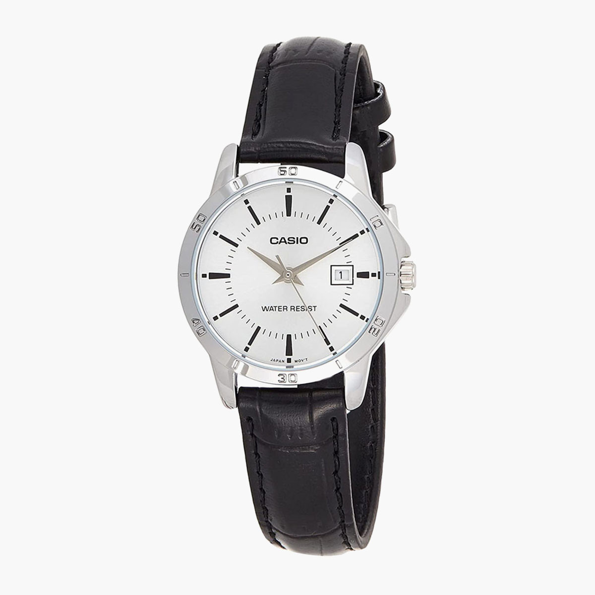 Casio Women's Black Analog Stainless Steel Strap Watch -LTP-V004L-7AUDF-women-watchesandjewellery-watches-image-1