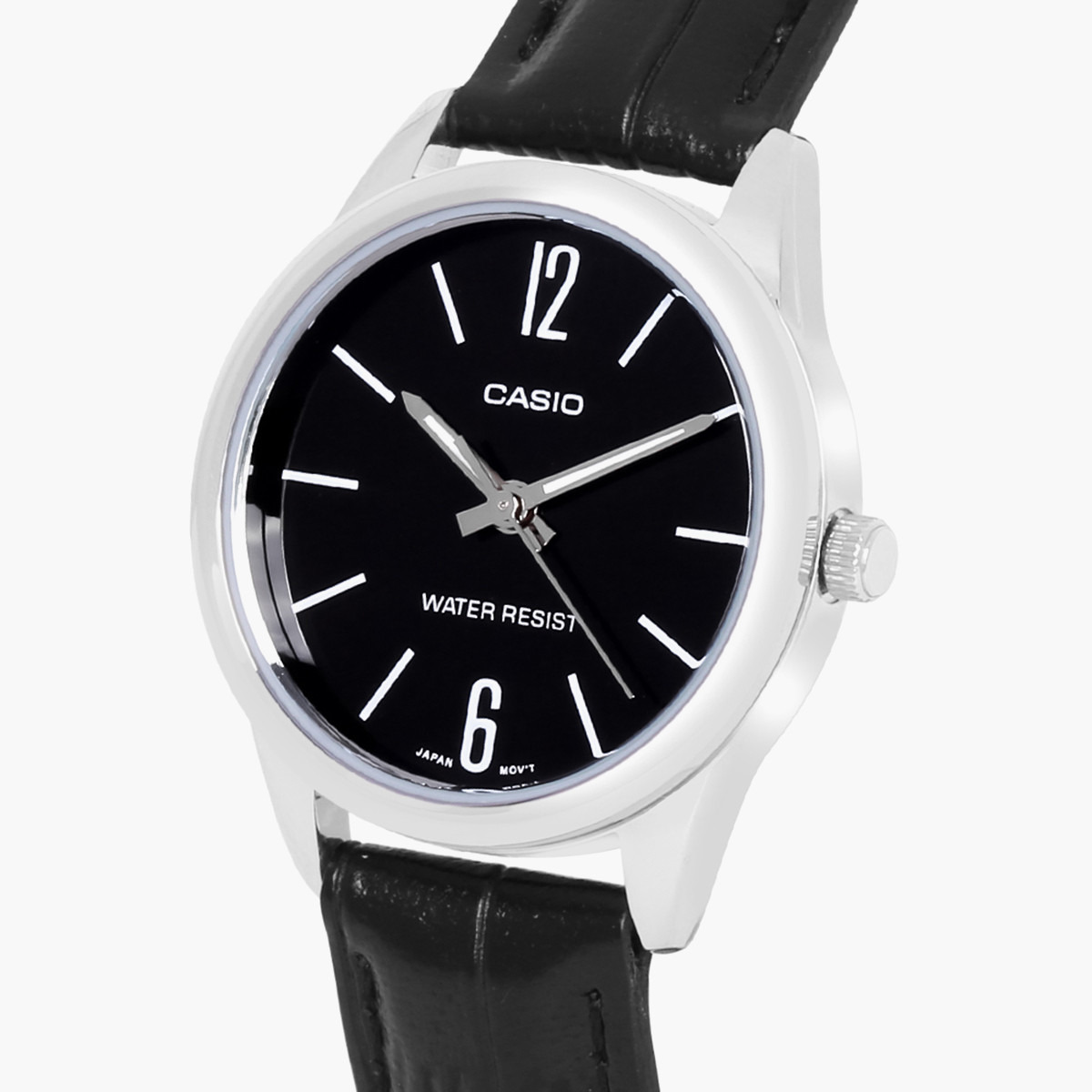 Casio Women's Black Analog Leather Strap Watch -LTP-V005L-1BUDF-women-watchesandjewellery-watches-image-2