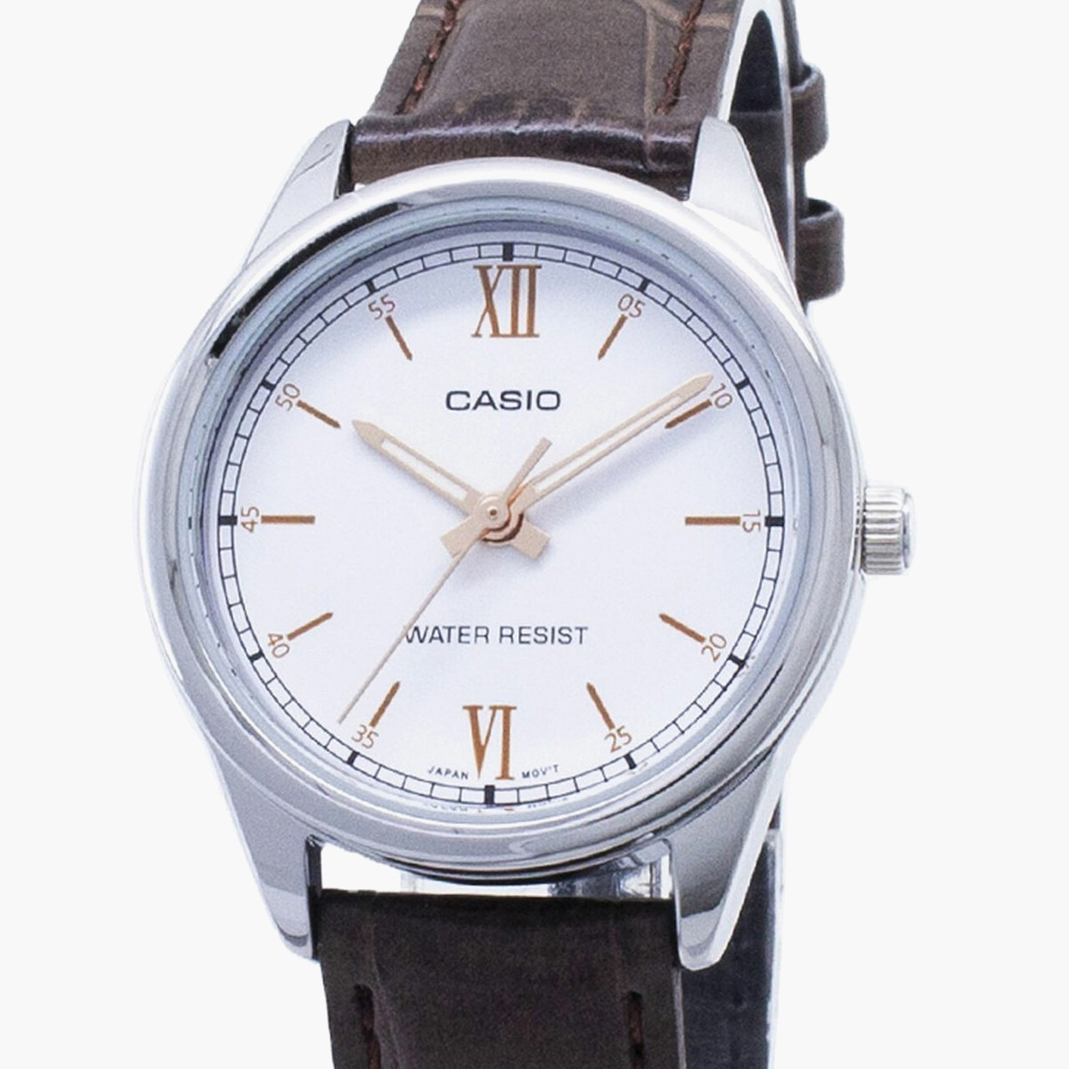 Casio Women's Brown Analog Leather Strap Watch -LTP-V005L-7B3UDF-women-watchesandjewellery-watches-image-3