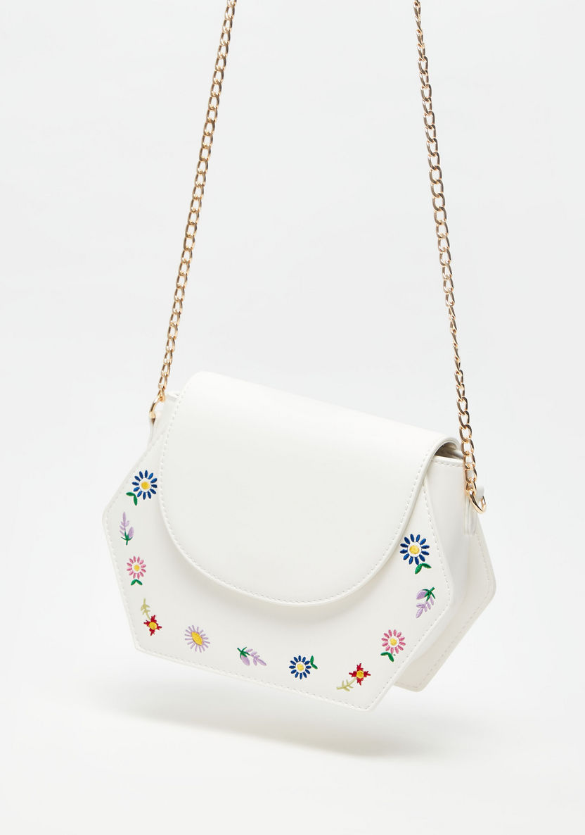 Missy Floral Embroidered Crossbody Bag with Chain Strap-Women%27s Handbags-image-1