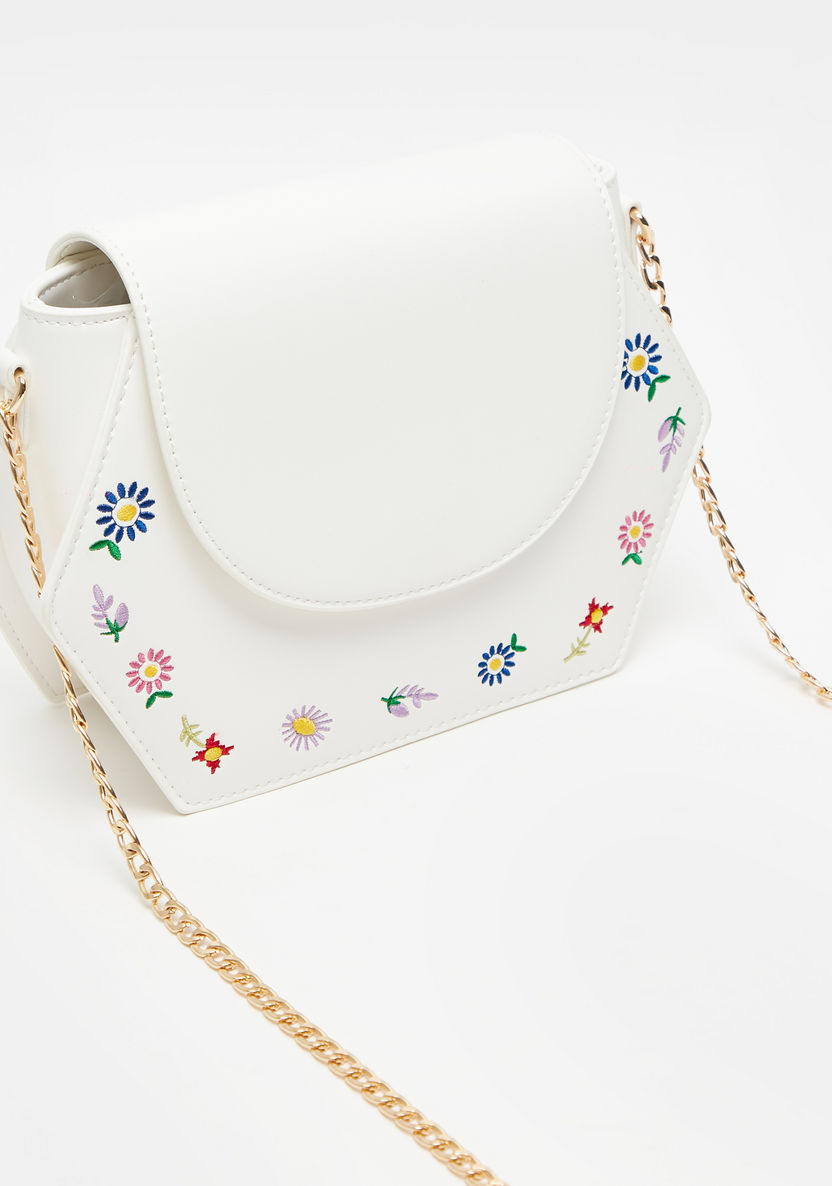 Missy Floral Embroidered Crossbody Bag with Chain Strap-Women%27s Handbags-image-2