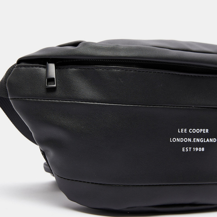 Lee Cooper Waist Bag with Zip Closure and Adjustable Strap