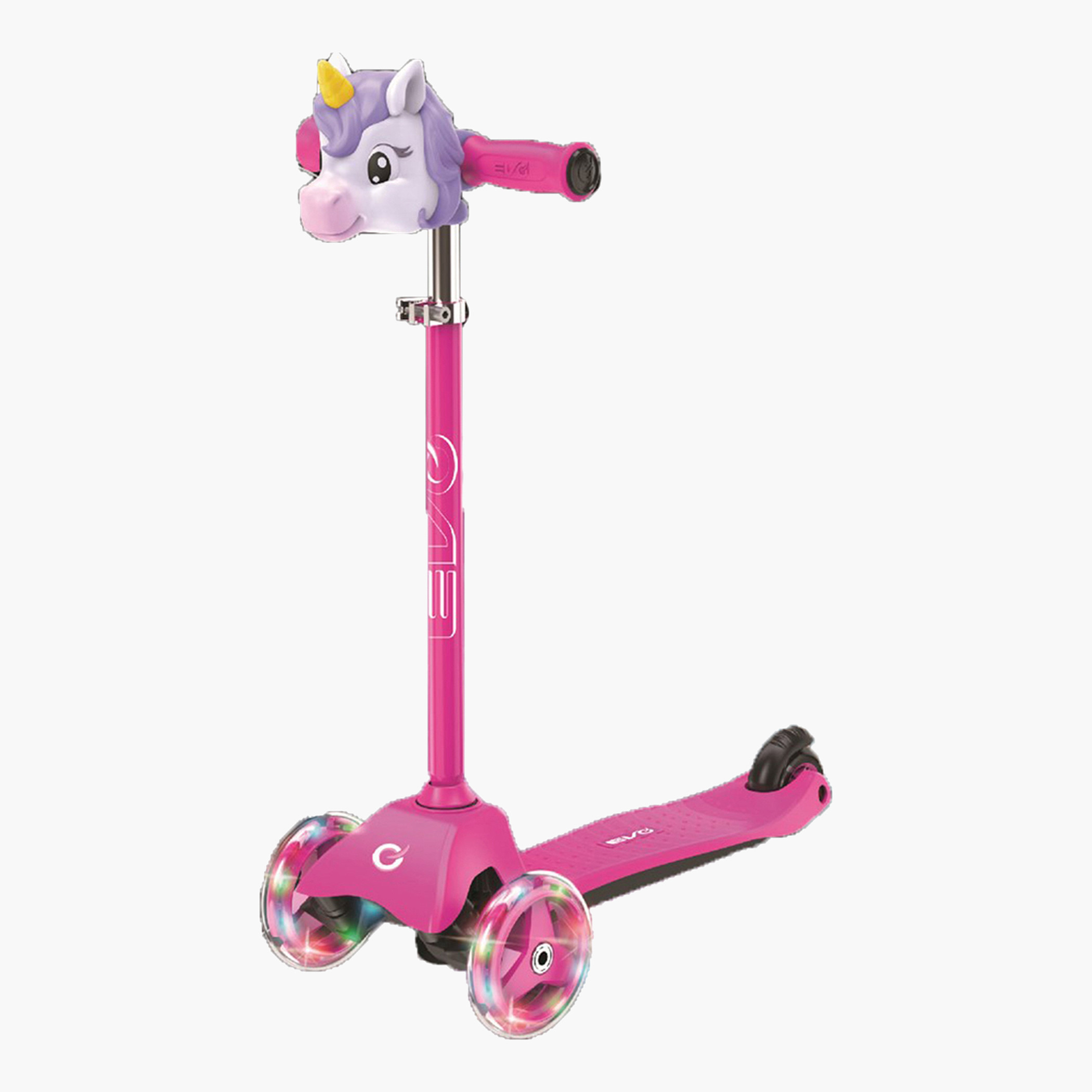سكوتر يونيكورن بثلاث عجلات ومقابض إسفنجية وإضاءة من إيفو-toys-outdoor-scooters-image-1