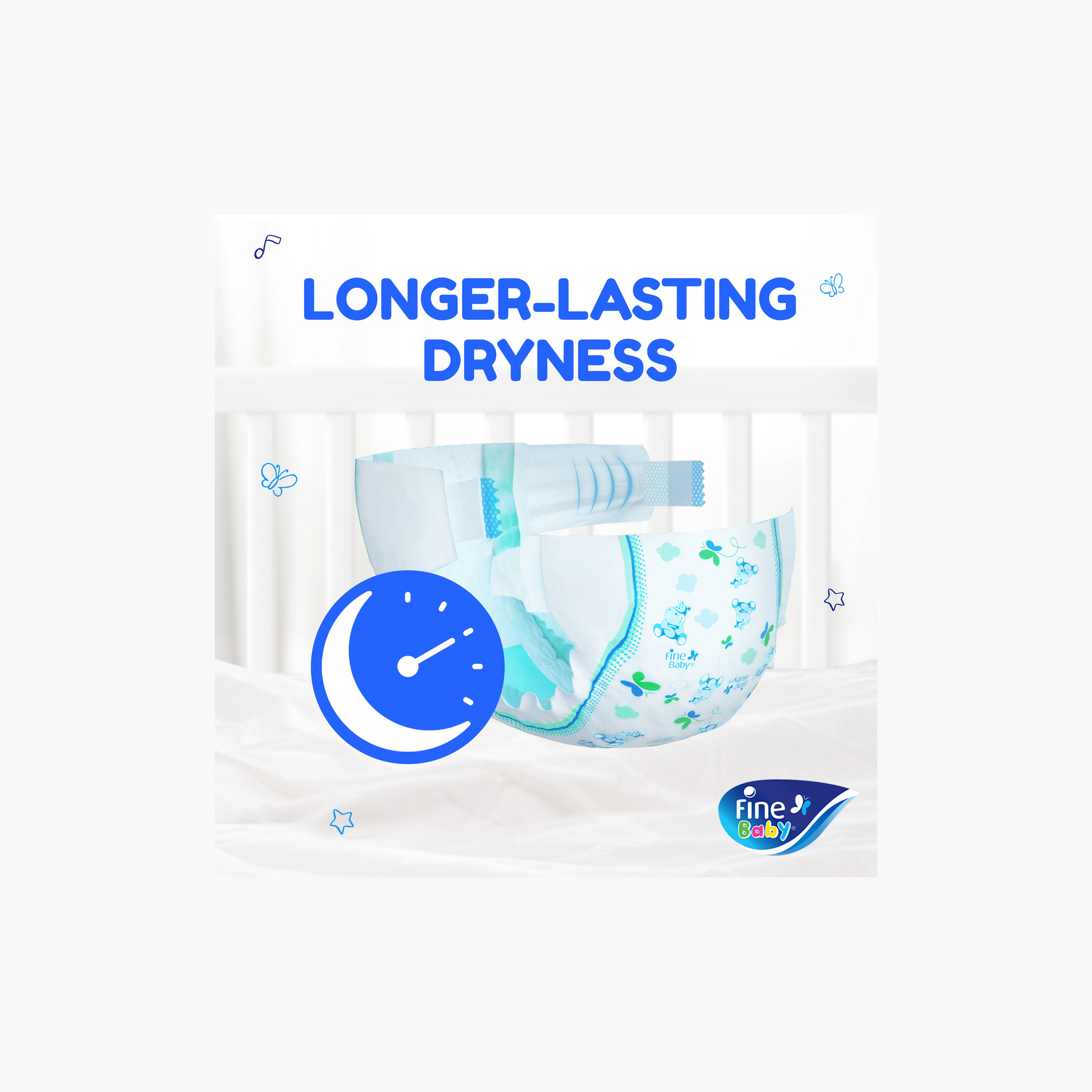 عبوة حفاضات متوسطة 144 قطعة جونيور بحواجز مانعة للتسرب بقفل مزدوج - مقاس 6 من فاين بيبي - +16 كجم-CP_Promo_Code_Excluded-image-1